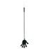 Rimba - silikona jāšanas pātaga ar rociņu - 40cm (melna)