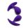 Rimba Kopenhāgenas - anālo aizbāžņu komplekts - violets (2 gab.)