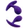 Rimba Copenhagen - anālo aizbāžņu komplekts (violets, 2 gab.)