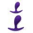 Rimba Kopenhāgenas - anālo aizbāžņu komplekts - violets (2 gab.)