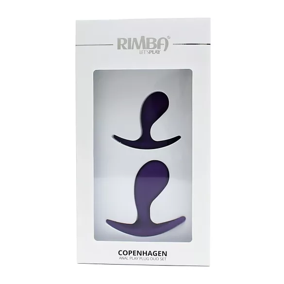 Rimba Copenhagen - anālo aizbāžņu komplekts (violets, 2 gab.)