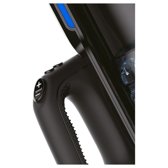 LETEN SM 500 - masturbators ar kustīgu funkciju un telefona turētāju melns