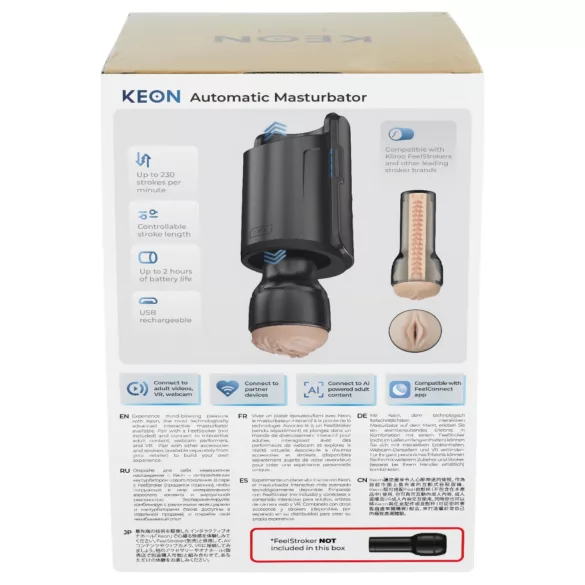 Kiiroo Keon Wifi automātisks masturbators piederums melns