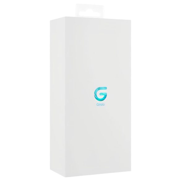 Gildo Glass stikla dildo ar spirāles rakstu, caurspīdīgs-zils