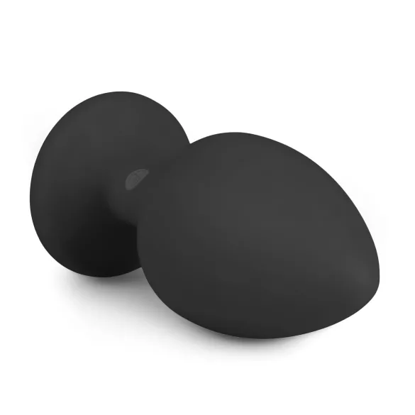 Easytoys anālais aizbāznis ar balto akmeni liels melns