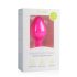 Easytoys Diamond - balta dārgakmens anālais spraudnis (vidējs) - rozā
