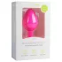 Easytoys Diamond - anālais plug ar baltu akmeni vidējs rozā