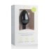 Easytoys Diamond - balts akmens anālais aizbāznis (vidējs) - melns