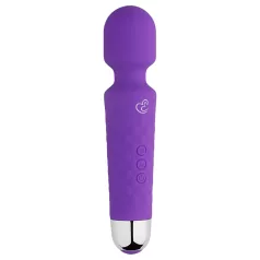 EasyToys mini wand masāžas vibrators uzlādējams violets