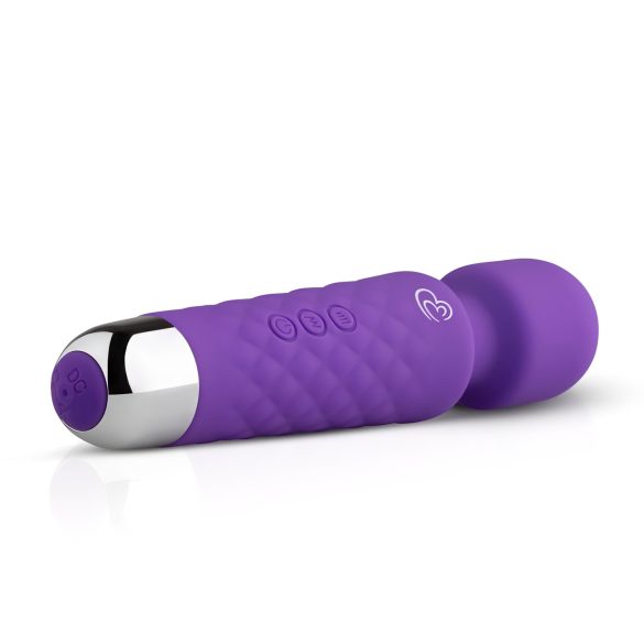 EasyToys mini wand masāžas vibrators uzlādējams violets
