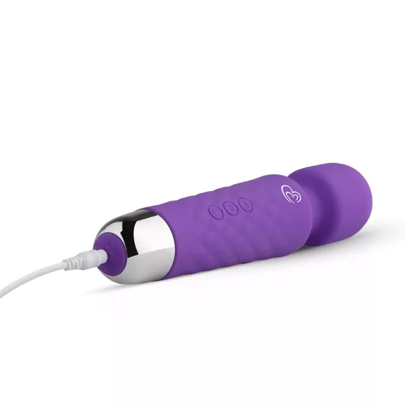EasyToys mini wand masāžas vibrators uzlādējams violets
