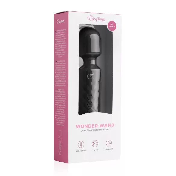 EasyToys mini masāžas vibrators ar akumulatoru melns