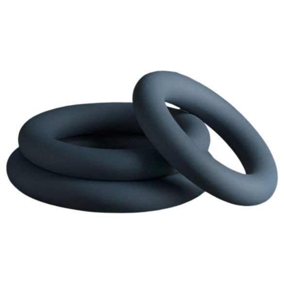 Boners - dzimumlocekļa gredzenu komplekts 3 gab pelēks