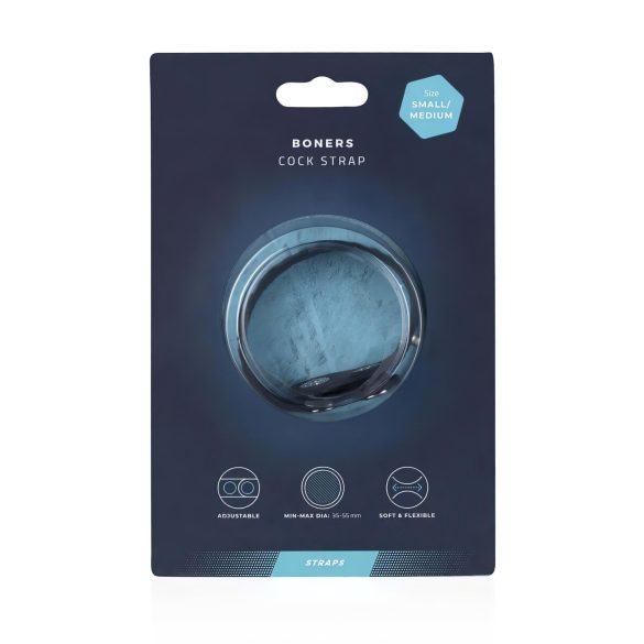 Boners regulējama dzimumlocekļa gredzens S/M pelēks