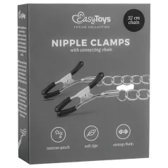 EasyToys - krūšu galu klipši ar ķēdi 2 gab