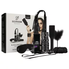   Secret Pleasure Chest - BDSM komplekts pieredzējušajiem - 14 daļas (melns)