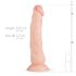 Real Fantasy Dylan - reālistisks dildo 23 cm naturāls