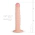 Real Fantasy Scott - reālistisks dildo - 25 cm (dabīgs)