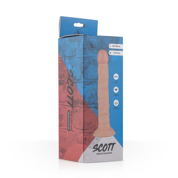 Real Fantasy Scott - reālistisks dildo 25cm naturāls
