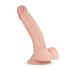 Real Fantasy Derek - dildo ar sēkliniekiem, realistisks, 22 cm, naturāls