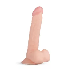   Real Fantasy Felix - dildo ar sēkliniekiem, reālistisks, 22 cm, miesas krāsas