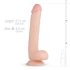 Real Fantasy Elvin - reālistisks elfa dildo - 28cm (dabīgs)