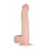 Real Fantasy Lexon - dildo ar sēkliniekiem, realistisks, 33 cm, gaišs