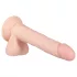 Real Fantasy Lewis - akumulatora vibrators reālistisks 22cm gaiša krāsa