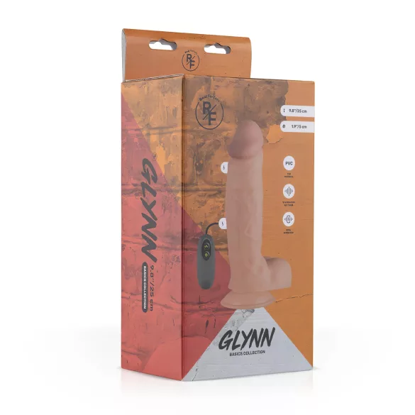 Real Fantasy Glynn - vibrators ar akumulatoru, reālistisks, 25 cm, bēšs