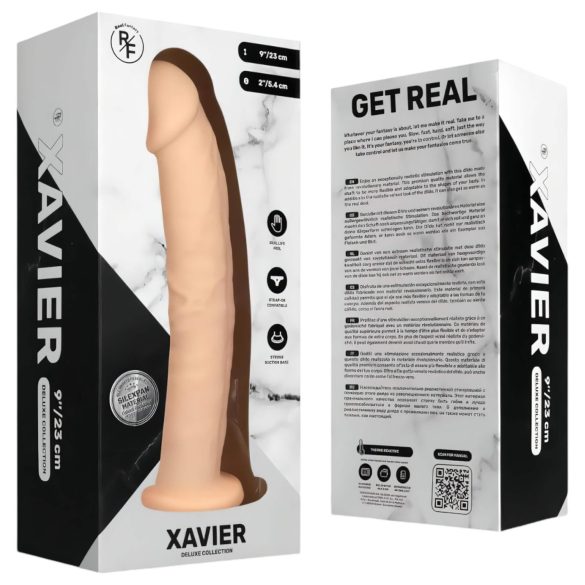 Real Fantasy Xavier - dildo ar reālistisku izskatu 23 cm naturāls