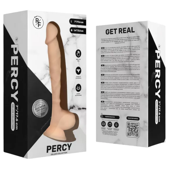 Real Fantasy Percy - reālistisks dildo 18 cm naturāls
