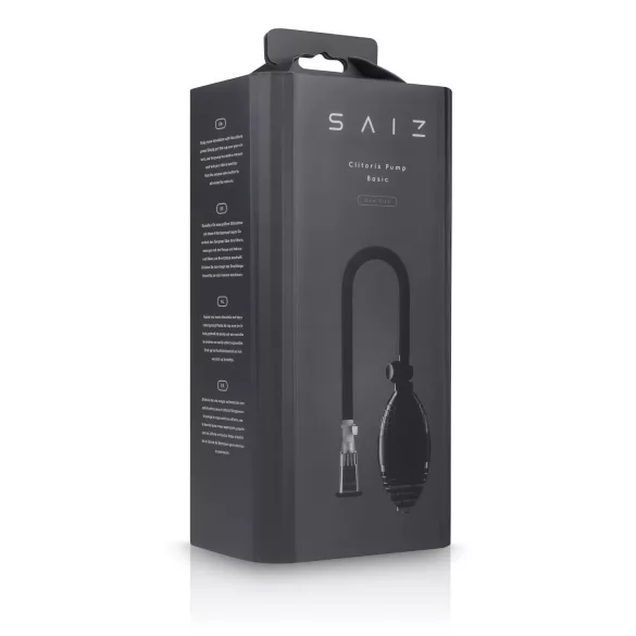 Saiz Basic - klitora sūknis caurspīdīgs-melns