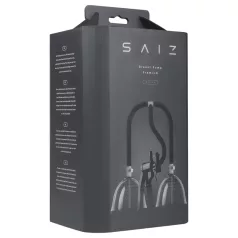   Saiz Premium - elektriskā krūts pumpis dubultā, mazs, caurspīdīgs-melns