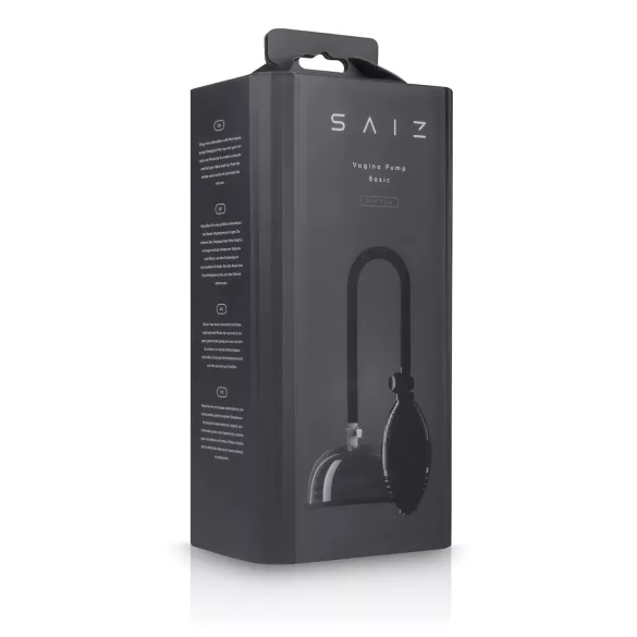 Saiz Basic - klitora pumpa caurspīdīga-melna