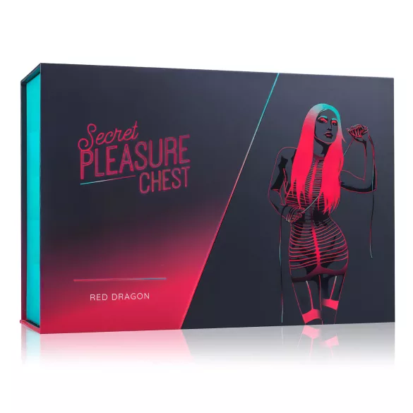 Secret Pleasure Chest - BDSM komplekts pieredzējušajiem - 10 daļas (sarkans)