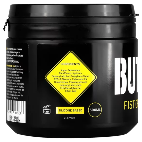 BUTTR fisting krēms anālais lubrikants 500ml
