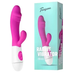 Teazers - realistisks vibratoris ar klitora rokturi (rozā)