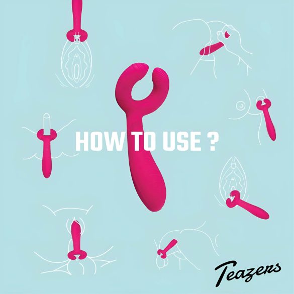 Easytoys Couple - pāru vibrators, uzlādējams, ūdensizturīgs, rozā