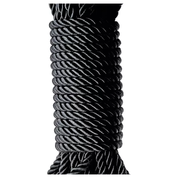 Blaze - šibari kinbaku bondage virve (10 m, melna)
