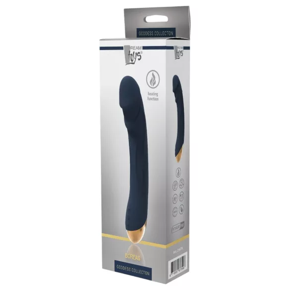 Goddess Boreas - G-punkta vibrators ar sildīšanu uzlādējams zils