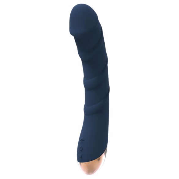 Dieviete Atlasa - uzlādējams, ūdensdrošs, sildošs G punkta vibrators (zils)