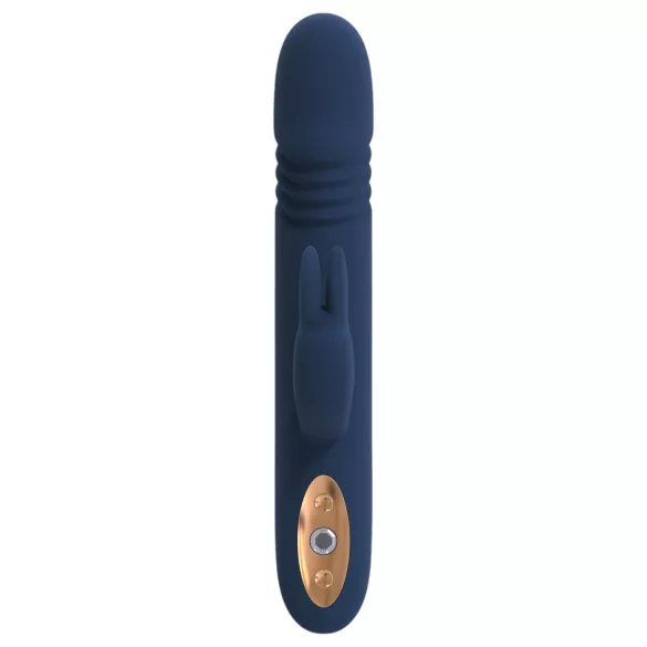 Goddess Zephyros - ūdensizturīgs vibrators ar klitora stimulatoru zils