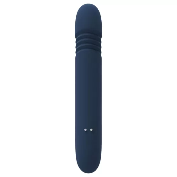 Goddess Zephyros - ūdensizturīgs vibrators ar klitora stimulatoru zils