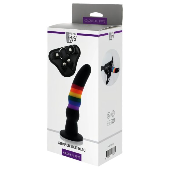 Colorful Love - pievienojamais dildo (daudzkrāsains)