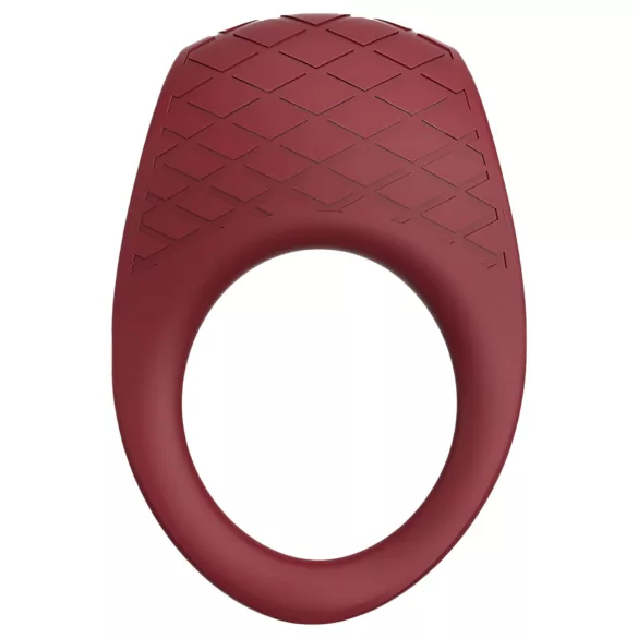 Dreamtoys Ivy - vibrējošs erekcijas gredzens bordos krāsā