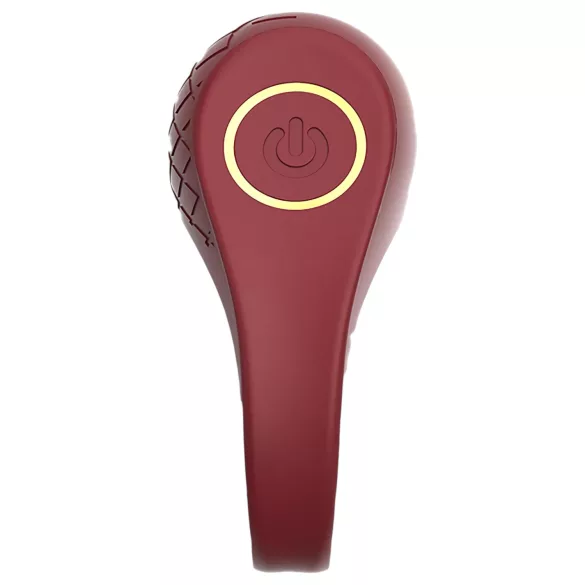 Dreamtoys Ivy - vibrējošs erekcijas gredzens bordos krāsā