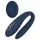 Goddess Ares - pāru vibrators, fleksibls, zils