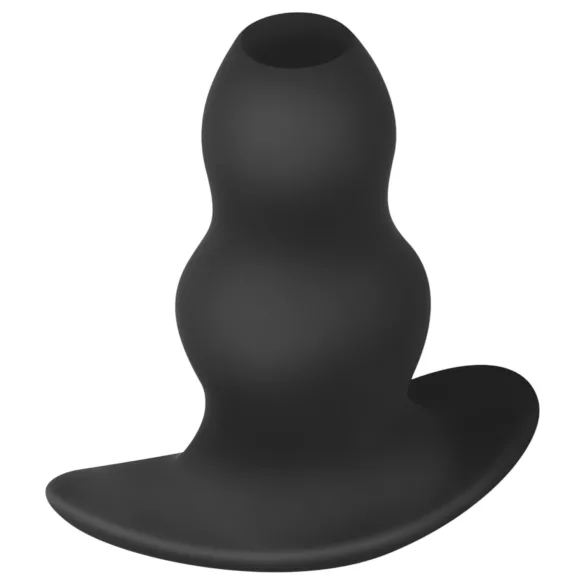 BUTTR Foxhole - dobs anālais dildo ar atvērumu melns