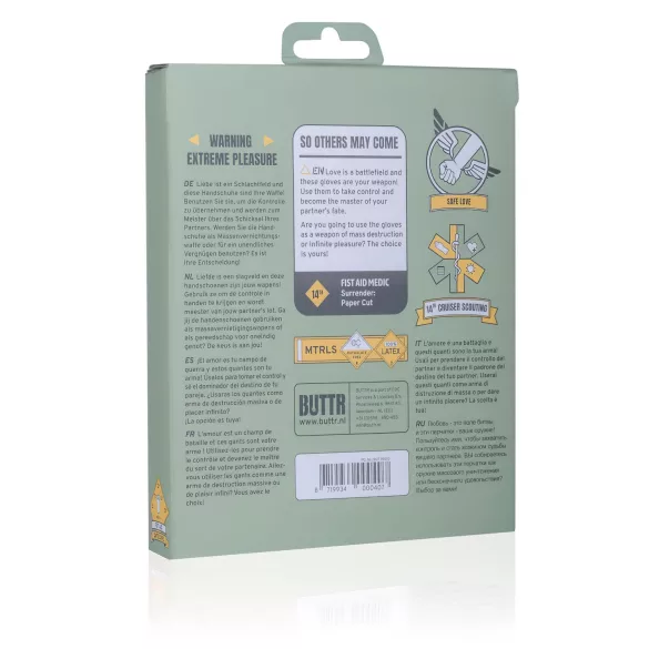 BUTTR lateksa fistingam cimdi melni