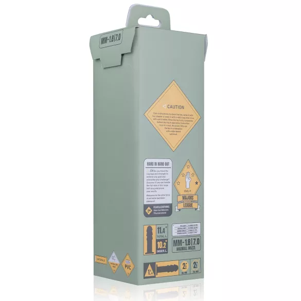 BUTTR Madbull Muzzl - dildo ar piesūcekni melns